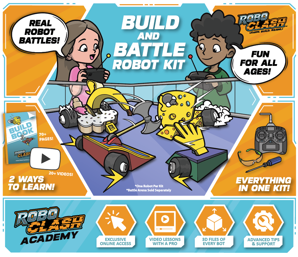 RoboClash Kit - Learn, Build, Brawl! (formerly Camp Witch Doctor)